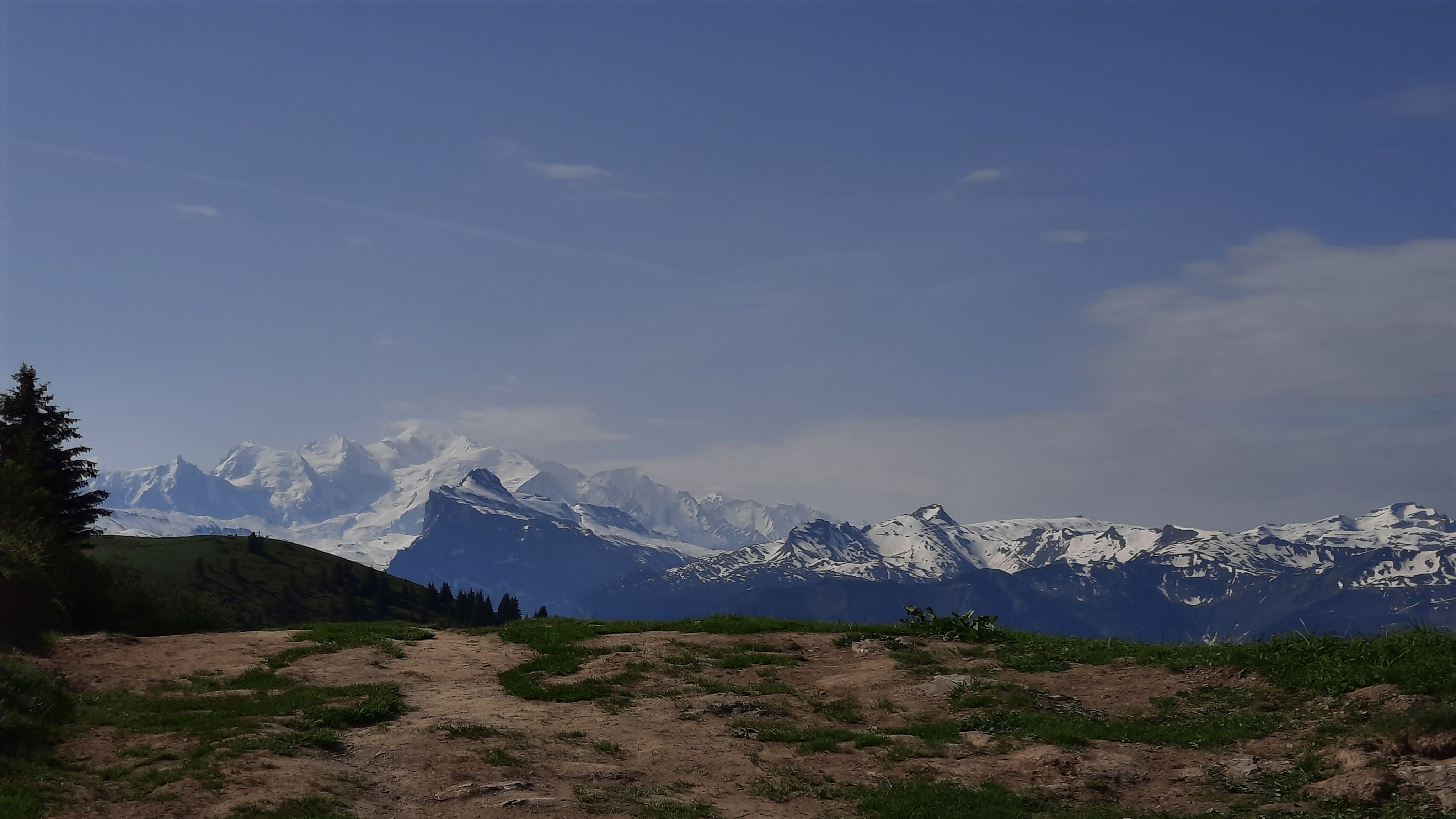 Randonnée Morzine La Bourgeoise - la vue sur le Mont-Blanc