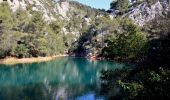 Randonnée Marche La Valette-du-Var - Tourris - Source ripelle - Mont combe - Barrage - Olivières - Carriere aux fourmis - Grottes de sable - Chateau de Tourris - Photo 11