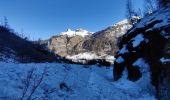 Tocht Sneeuwschoenen Peisey-Nancroix - parcours raquette cascade de glace - Photo 2