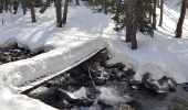 Excursión Raquetas de nieve Entraunes - cabanes de sanguinieres et roche trouée - Photo 2