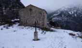 Tocht Stappen Escragnolles - Escragnolles , Rouyère chapelle Saint Matin en hiver - Photo 2