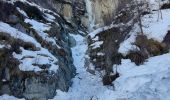 Randonnée Raquettes à neige Peisey-Nancroix - parcours raquette cascade de glace - Photo 3