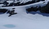 Percorso Sci alpinismo Huez - tentative col de la pyramide et tricotage vers les lacs - Photo 3