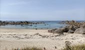 Trail Nordic walking Plounéour-Brignogan-Plages - brignogan par les terres le phare revenu côte - Photo 1