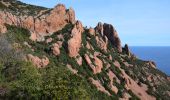 Excursión Senderismo Saint-Raphaël - Pk Col de Belle Barbe - Ravin Mal Infernet - Pic du Cap Roux - Grotte Saint Honorat - Ravin des Lentisques - Photo 8