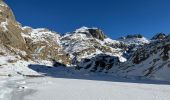 Tour Schneeschuhwandern Belvédère - Mont Clapier  - Photo 2