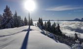 Percorso Racchette da neve Crêts-en-Belledonne - randonnée raquette le Grand Rocher. le Crêt du Poulet  - Photo 3
