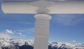 Trail Snowshoes Hauteluce - Les Saisies vers la Croix vue Mt Blanc - Photo 1