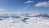 Excursión Esquí de fondo Huez - Alpes d'Huez - lac Blanc - Photo 2