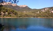 Randonnée Marche La Valette-du-Var - Tourris - Source ripelle - Mont combe - Barrage - Olivières - Carriere aux fourmis - Grottes de sable - Chateau de Tourris - Photo 13