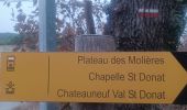 Tour Wandern Peyruis - PEYRUIS . PLATEAU DES MOLIERES . CHAPELLE S DONNAT . O L - Photo 1