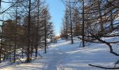 Trail Snowshoes Vars - Fontbonne Cabane de l'Écuelle Refuge Napoléon  - Photo 3