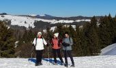 Tour Schneeschuhwandern Montcel - REVARD: TOUR PLATEAU RAQUETTES _ VILLAGE TIPI _ REFUGE DE LA PLATE _ CROIX DES BERGERS - Photo 2