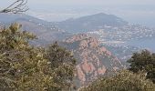 Randonnée Marche Saint-Raphaël - L' ESTEREL - DU COL DE L'EVEQUE AU PIC DU CAP ROUX ET GROTTE SAINT HONORAT - Photo 11