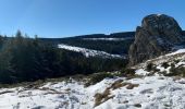 Percorso Sci alpinismo Saint-Front - 2022 01 RANDONNÉE EN MÉZENC : descente vers Estaples puis La Croix Pecata, roche pointu, les dents du diable, traversée du Lignon. - Photo 5