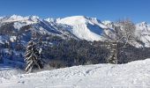 Trail Touring skiing Combloux - Combloux Le Perthuis par la piste