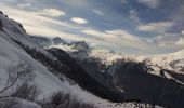 Trail Touring skiing Les Contamines-Montjoie - tricotage vers la pointe de Chaborgne  - Photo 1