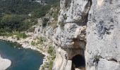 Trail Walking Collias - Collins la baume à mi pente grotte chauve souris retour par le plateau - Photo 3