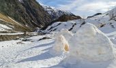 Randonnée Raquettes à neige Aragnouet - Piau-Engaly: Neste de Badet, lac de Badet A/R - Photo 7