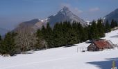 Randonnée Raquettes à neige Bellecombe-en-Bauges - Crête du Mont Julioz 1498m, depuis le Mont Devant - Photo 1