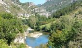 Randonnée Marche La Malène - La Malène - Gorges du Tarn vers Les Vignes jusqu'aux Baumes - 15.2km 420m 4h05 (0h50) - 2014 09 11 - Photo 1