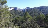 Randonnée Marche Saint-Rémy-de-Provence - le rocher des deux trous - Photo 3