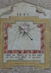 Point d'intérêt Saint-Véran - CADRAN SOLAIRE DE GIOVANNI FRANCESCO ZARBULA est un peintre cadranier piémontais du XIXe siècle, un artiste spécialisé dans les cadrans solaires - Photo 1