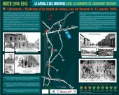 Point of interest Libramont-Chevigny - 2ème panneau du parcours de mémoire La Bataille des Ardennes dans la commune de Libramont-Chevigny - Photo 1