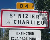 Point of interest Saint-Nizier-sous-Charlieu - Panneau St-Nizier-sous-Charlieu - Photo 1
