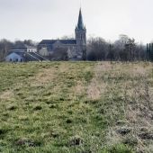 Punto de interés Villers-la-Ville - Vue sur l'eglise St Martin de Marbais - Photo 1