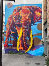 Punto di interesse Parigi - Street art éléphant  - Photo 1