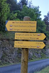 Point of interest Massegros Causses Gorges - quitter route pour GR à droite  - Photo 3