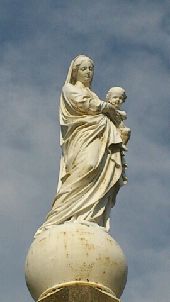 POI Burzet - statue de la vierge et l enfant - Photo 1