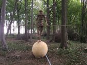 Punto di interesse Gesves - OEuvre n°101 « Le funambule » Paul Tellier, Belgique – 2016 - Photo 1