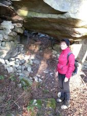 Punto de interés Milly-la-Forêt - Abri roche feuilletée - Photo 1