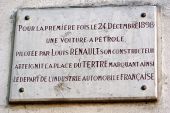 Point of interest Paris - Plaque Renault - Photo 2