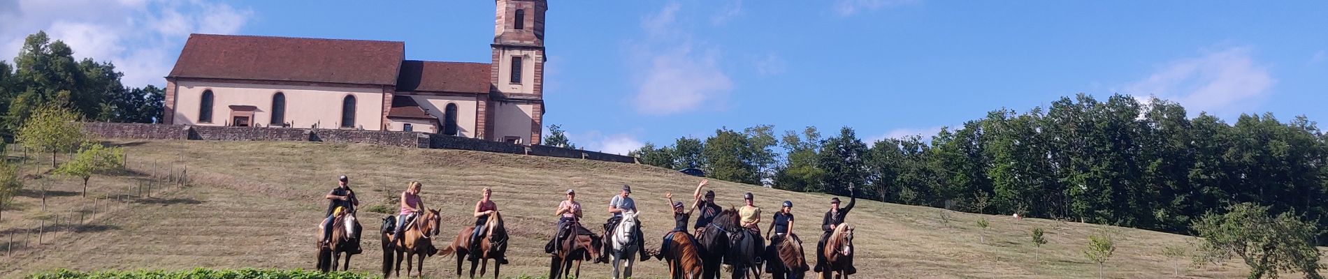 Trail Horseback riding Saint-Pierre-Bois - 2022-09-11 Picnic CVA St Gilles Bernstein Ortenbourg - Photo