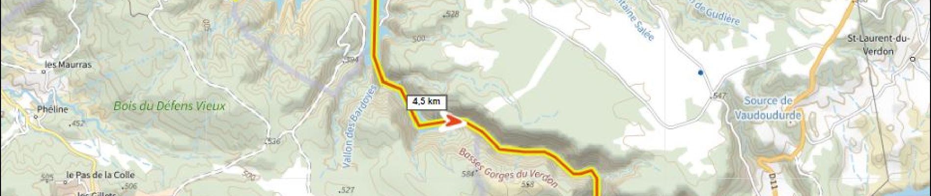 Trail Canoe - kayak Saint-Julien - Sur les basses gorges du Verdon - Photo