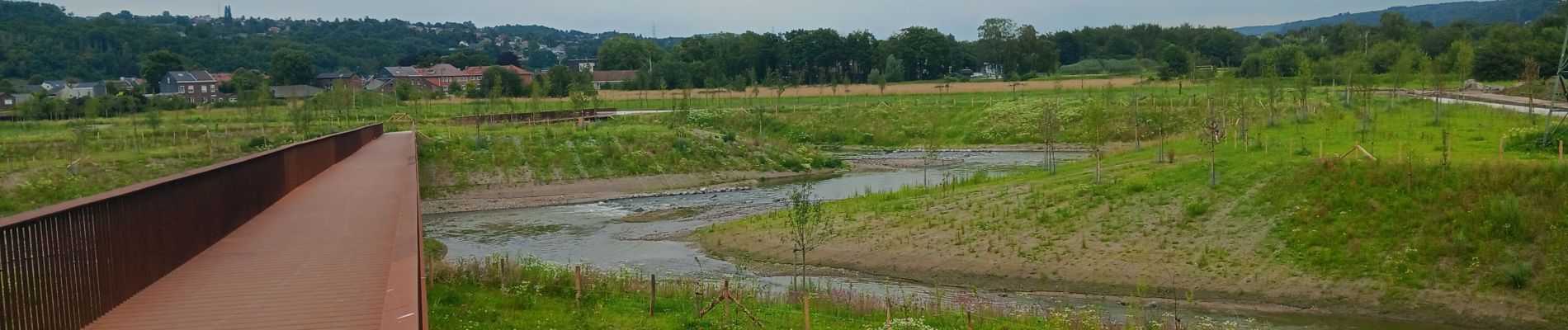 Tour Wandern Amay - rivière artificielle écluse ampsin neuville - Photo