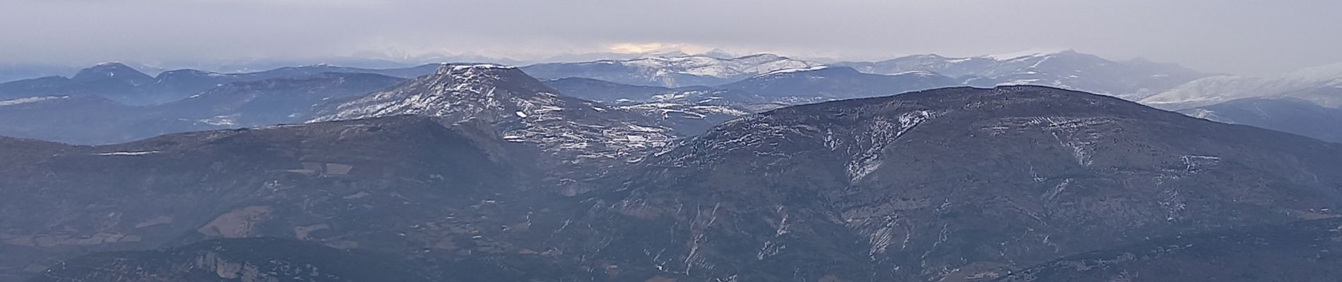 Trail Snowshoes Beaumont-du-Ventoux - raquettes Mont Serein - Photo