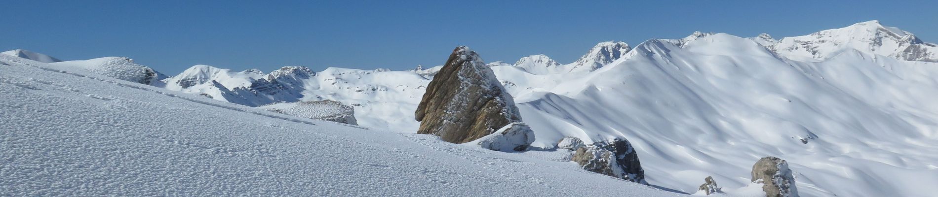 Excursión Esquí de fondo Jausiers - Mourre Haut à Ski  - Photo