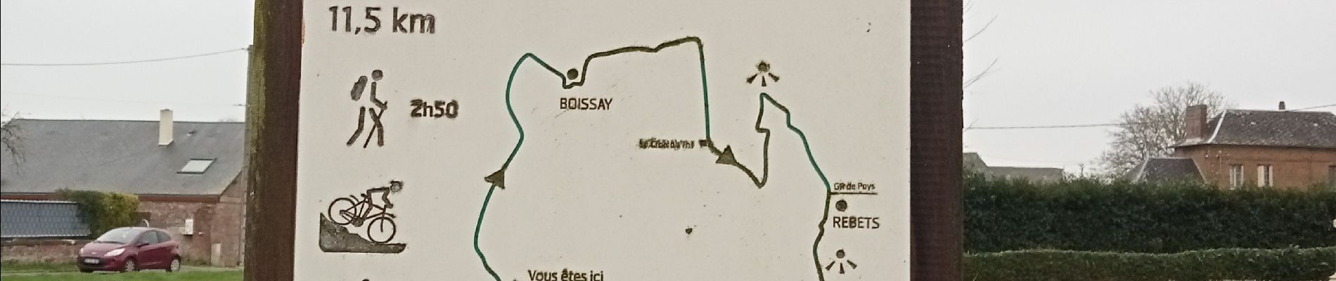 Trail Walking Boissay - Boissay vers le Rebets et le Heron - Photo