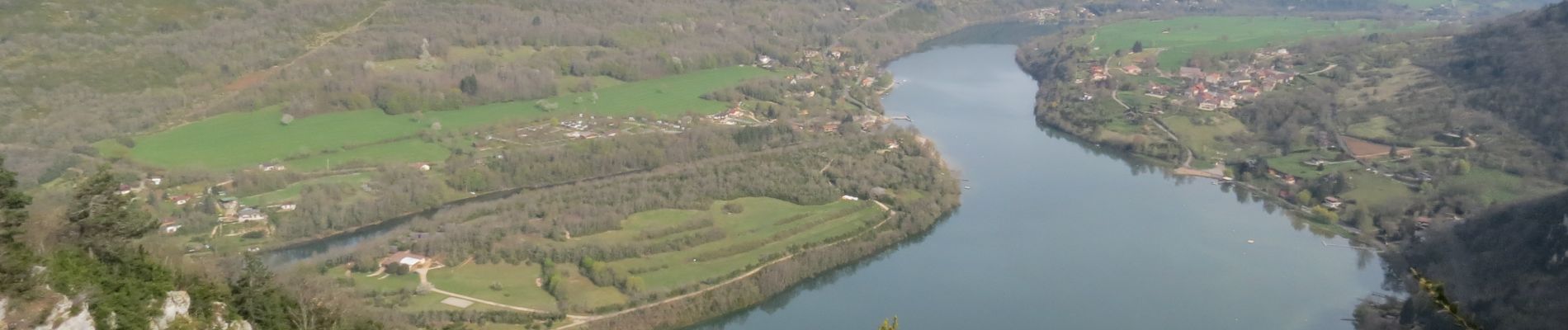 Randonnée Marche Poncin - Le Tour de l'Ain de Poncin à Serrières-sur-Ain et retour - Photo