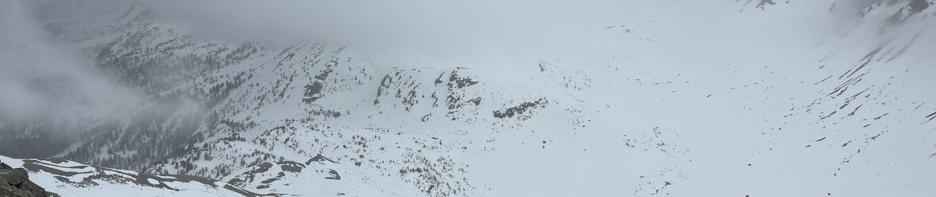 Tocht Sneeuwschoenen Entraunes - Cîme de l’Eschillon - Photo