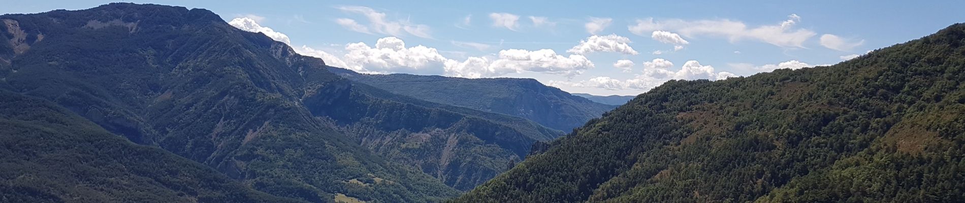 Trail Walking Daluis - Gorges du Daluis vu du haut - Photo