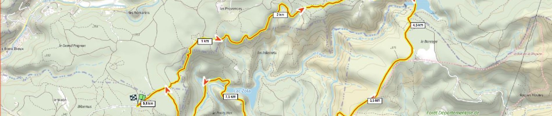 Trail Walking Aix-en-Provence - Bibemus Bimont Zola D+270m - Photo