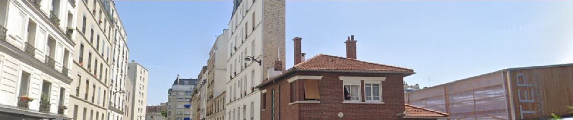 POI Parijs - Immeuble plat vu du croisement Louis braille/rue de Toul - Photo