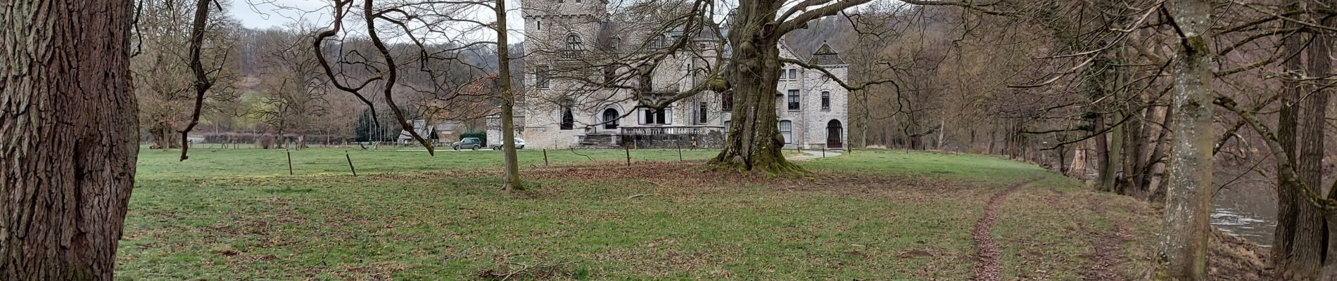 Tocht Stappen Hamoir - Chateau de Lassus - croix du Berger - Photo