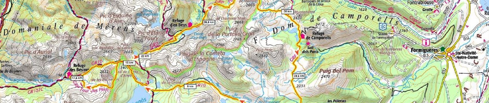 Tocht Stappen Les Angles - Tour des Perics 4j 2300m+ depuis les Bouillouses - Photo