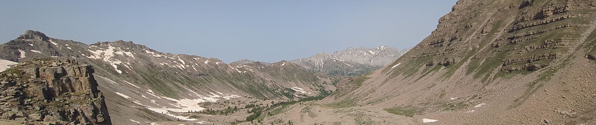 Tocht Stappen Entraunes - Cool de la roche trouée  - Photo